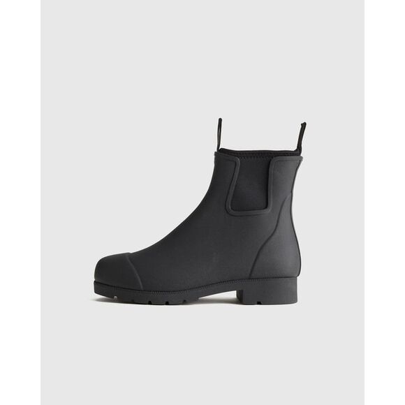Quince Shoes - Quince Womens Waterproof Ankle Rain Boot Black Shoes 8